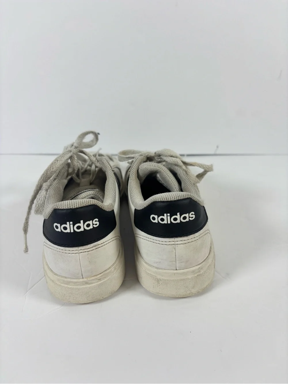 adidas unisex White and Black Stripe Low-Top Sneakers